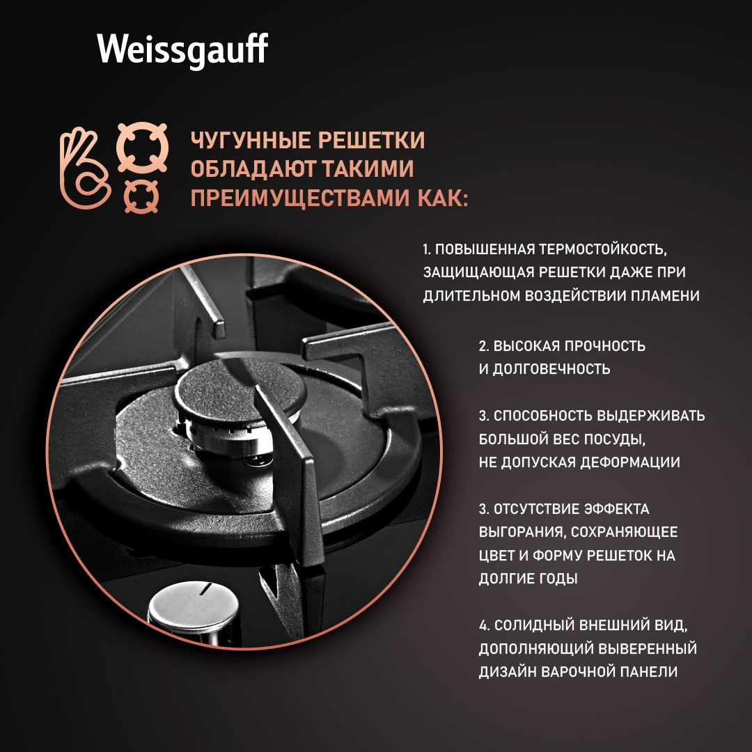 Варочная панель WEISSGAUFF HGG 451_ - фото 7