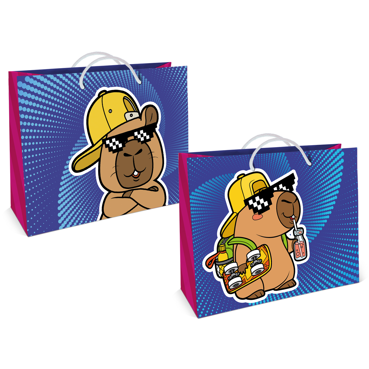 Пакет подарочный ND PLAY Крутой капибар 40*30см - фото 4