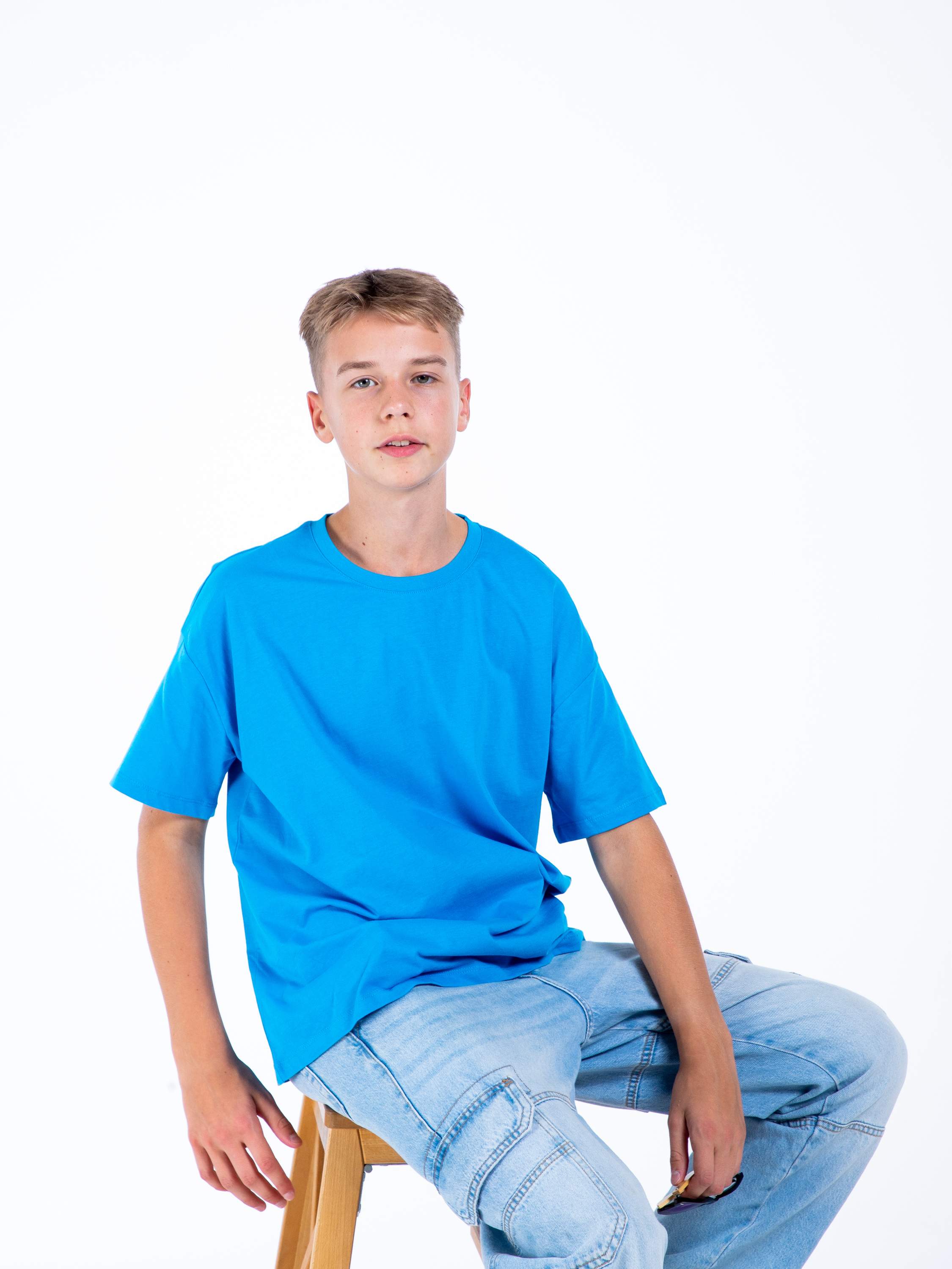 Футболка STELLA MODA 11601._яр.голубой - фото 9