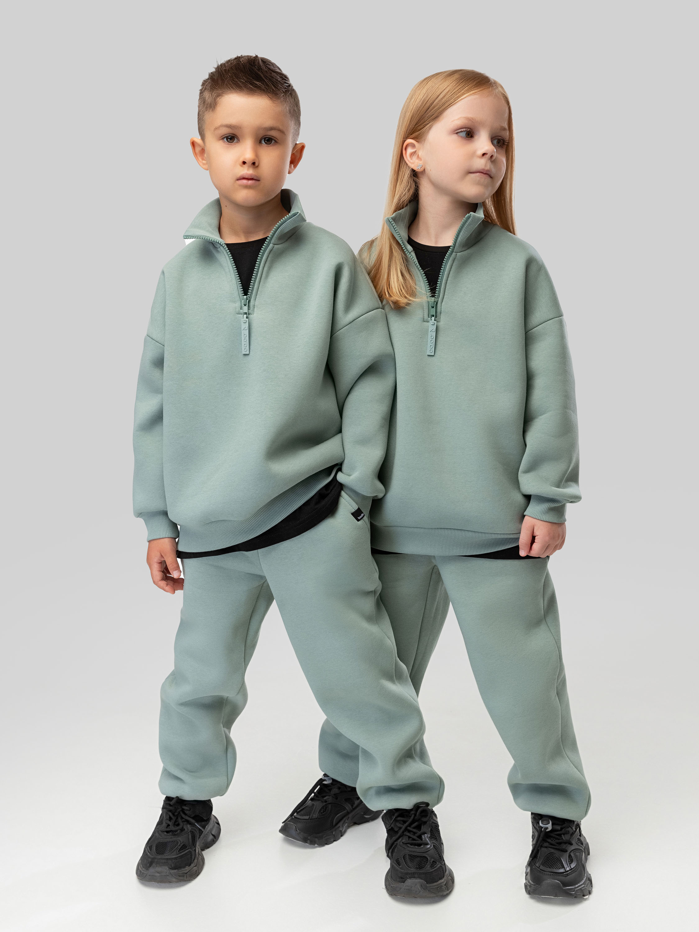 Костюм спортивный Bodo 11-599MU_серо-зеленый - фото 2