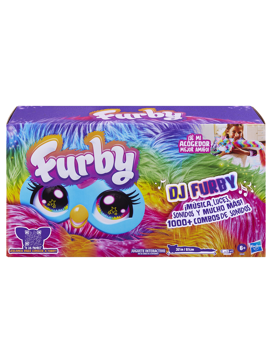 Мягкая игрушка Hasbro Ферби Furby DJ Rainbow робот - фото 11