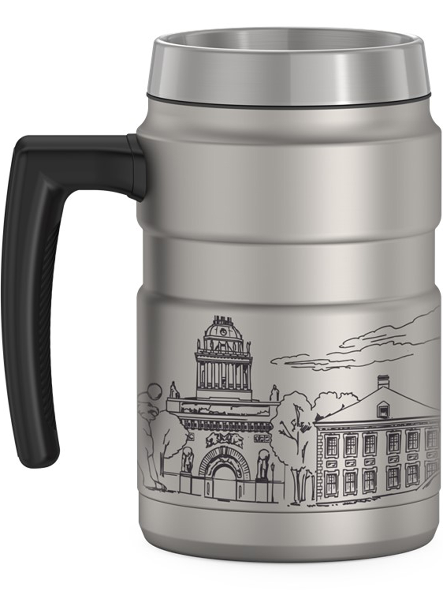 Термокружка для чая кофе 470 мл THERMOS ГОРОДА РОССИИ Санкт-Петербург – нержавеющая сталь тепло/холод 6/18 часов - фото 6