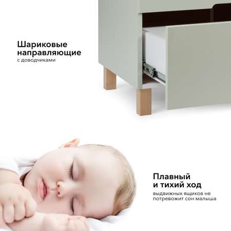 Комод Happy Baby Fioki шалфей
