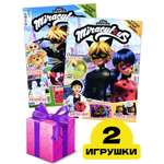 Детские журналы ИД Лев Леди Баг и супер-Кот №11 + №12 2025 и случайные игрушки