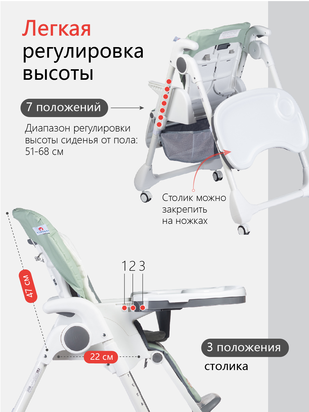 Стульчик для кормления Babyhit Topping - фото 6
