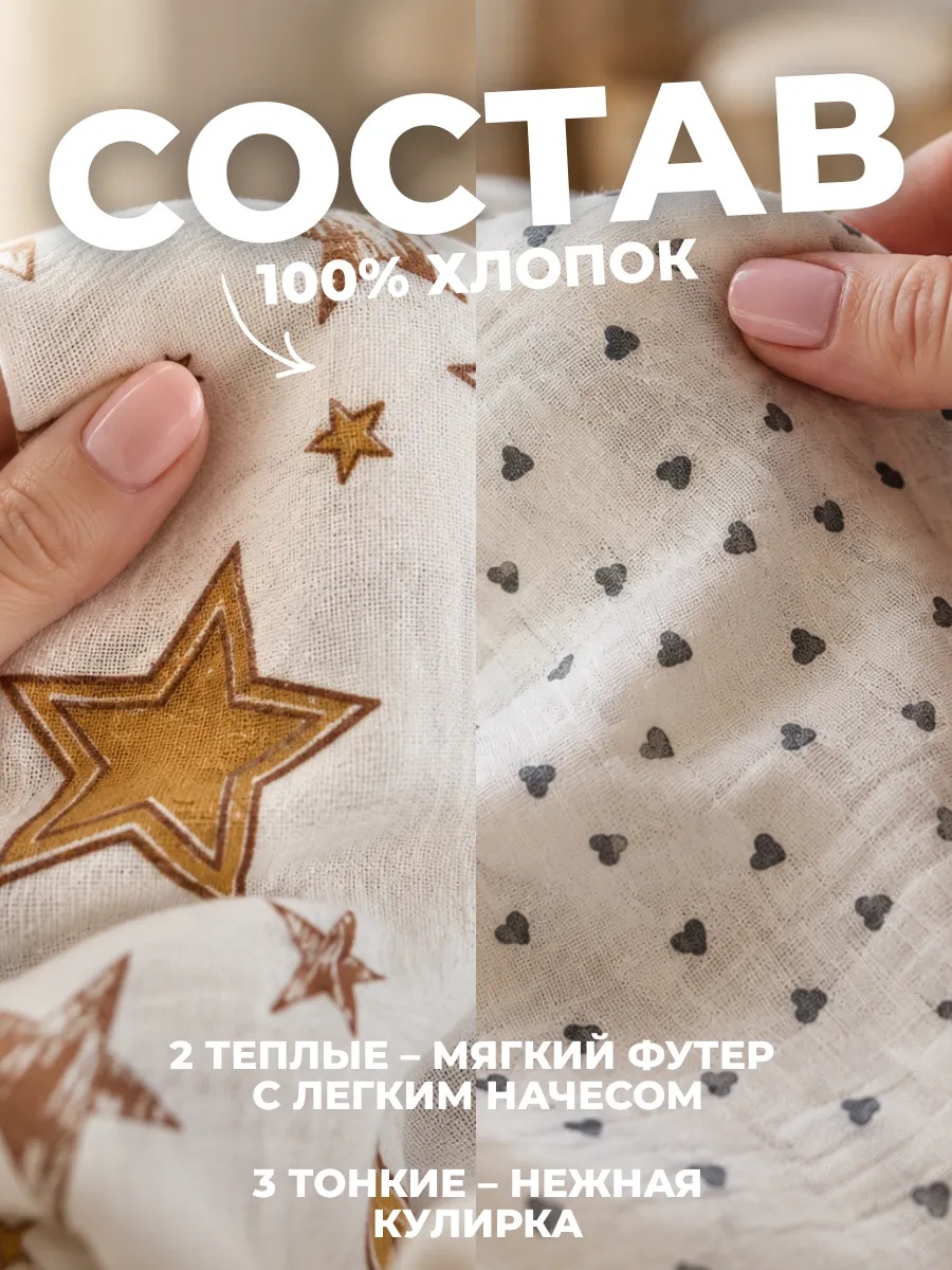 Пелёнка Bestroni 90х100 см 5 шт. - фото 12