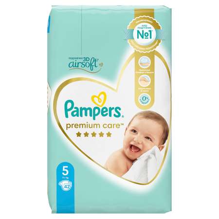 Подгузники Pampers Premium Care 5 (11+ кг) 42 шт.
