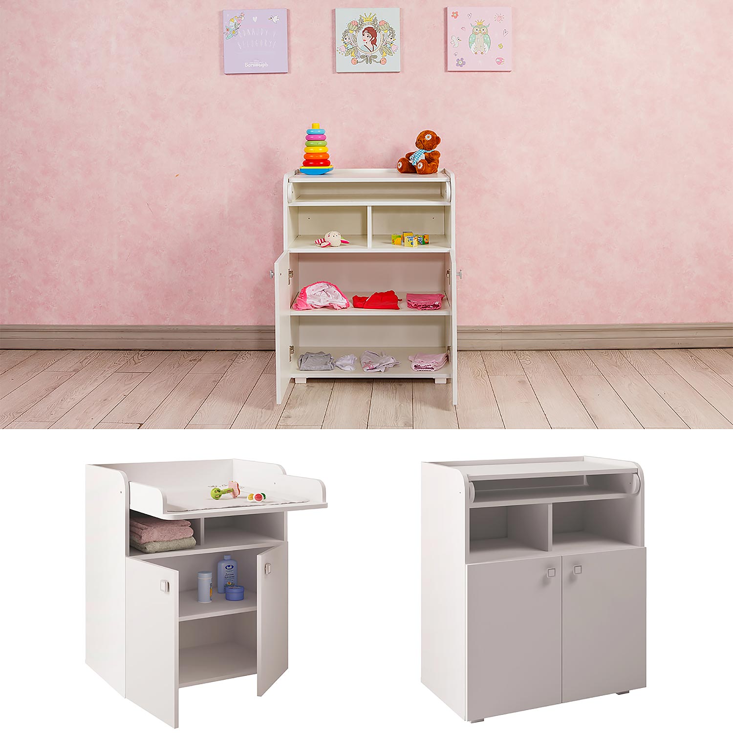 Комод Polini kids Simple 1270 Белый - фото 9
