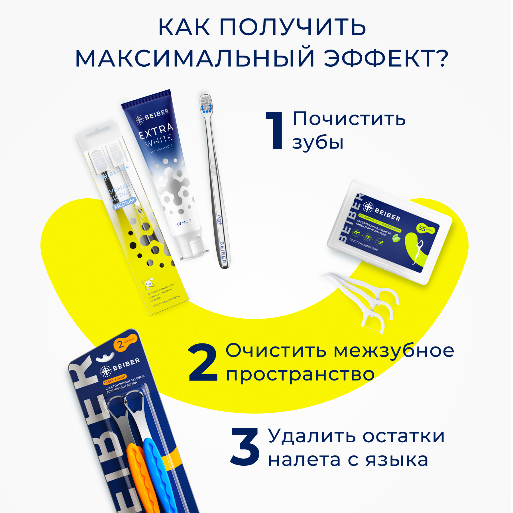 Зубная щетка классическая BEIBER 2 шт. - фото 7