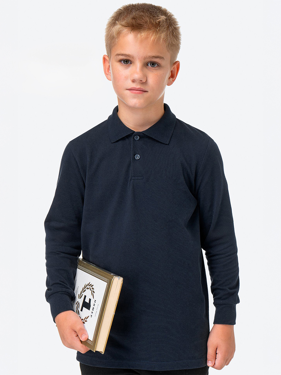 Рубашка-поло HappyFox HF9128т.синий - фото 1