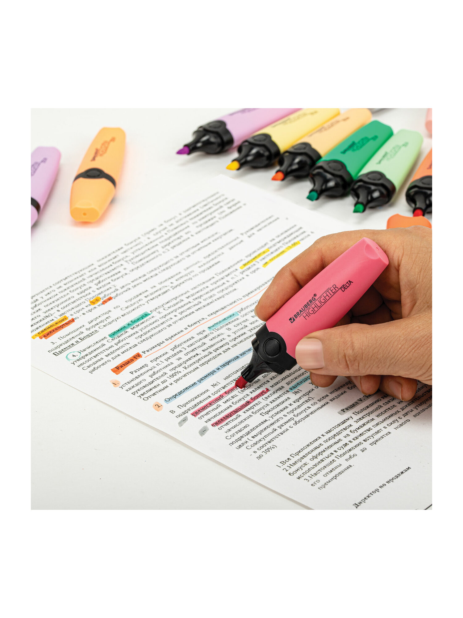 Текстовыделители Brauberg 15 шт. - фото 17
