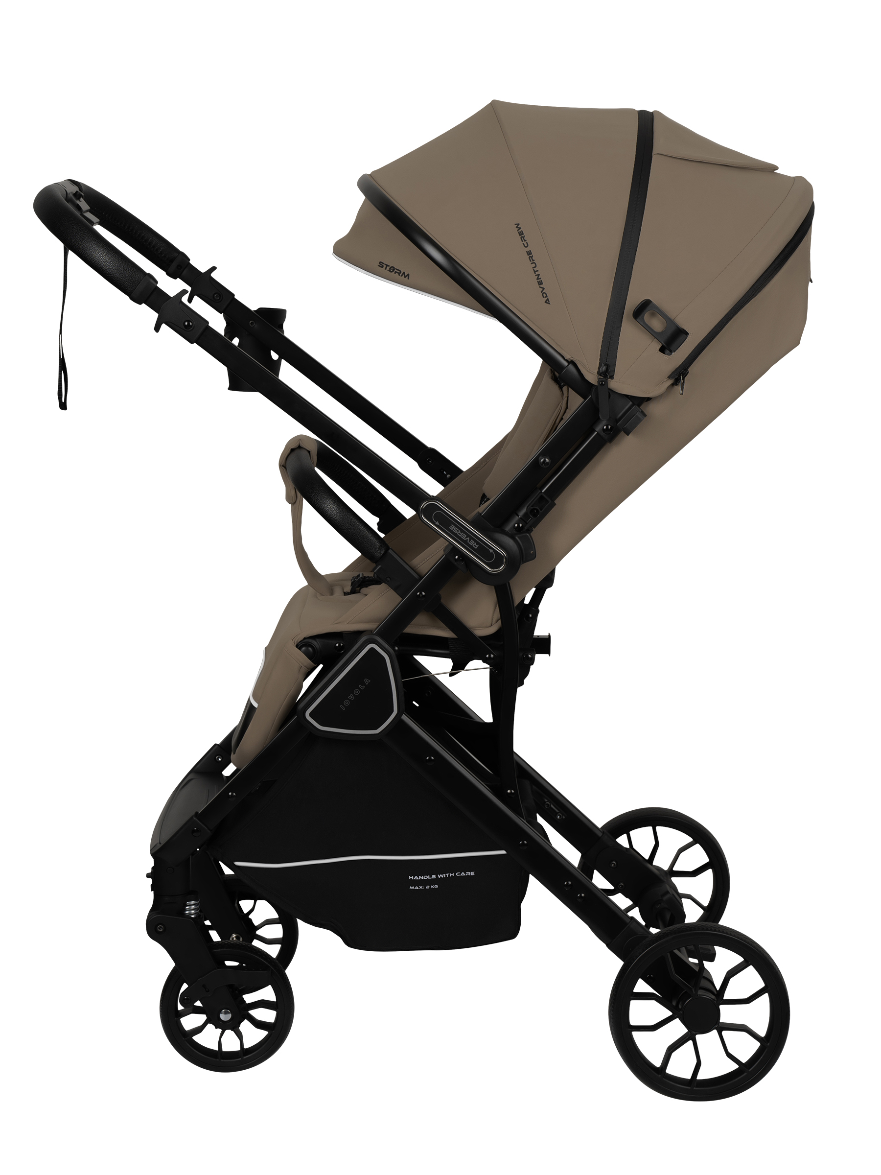 Коляска прогулочная JOVOLA Storm, бежевый - фото 22
