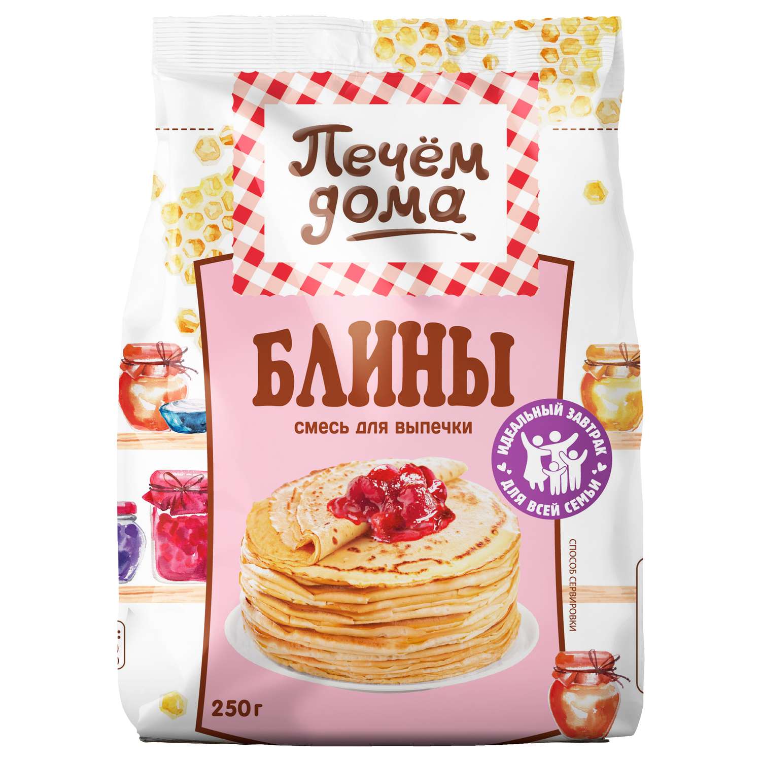 Смесь для выпечки Печем Дома Блины 250г - фото 1