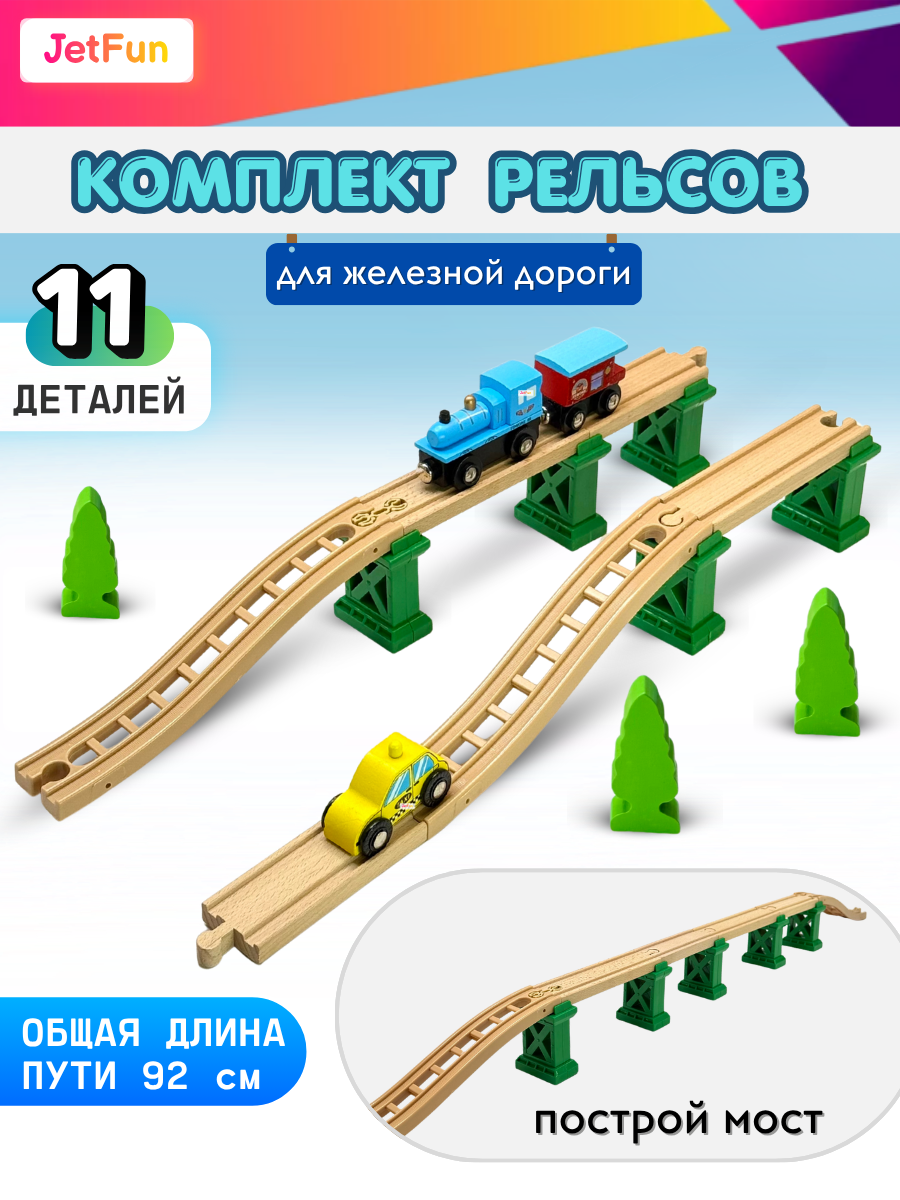 Набор железнодорожный JetFun EDWONE_НаборРельс_5 - фото 1