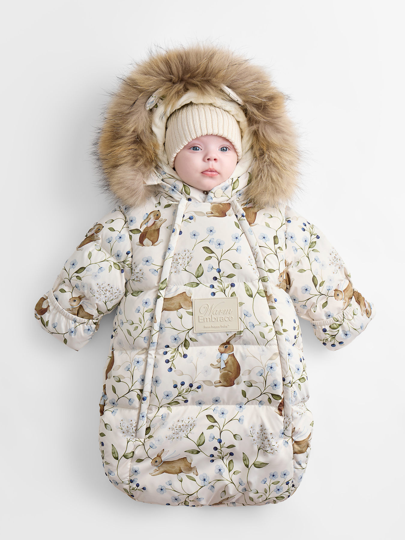 Конверт в коляску Happy Baby белый - фото 1