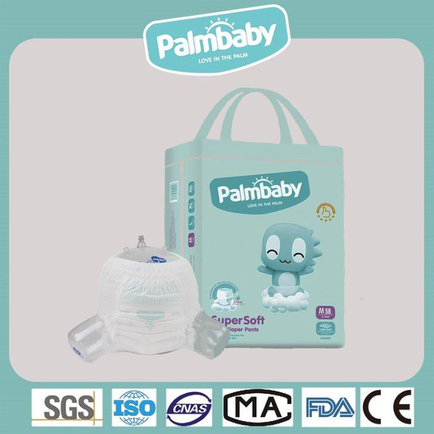 Трусики Palmbaby Premium Soft M 58 шт. - фото 2