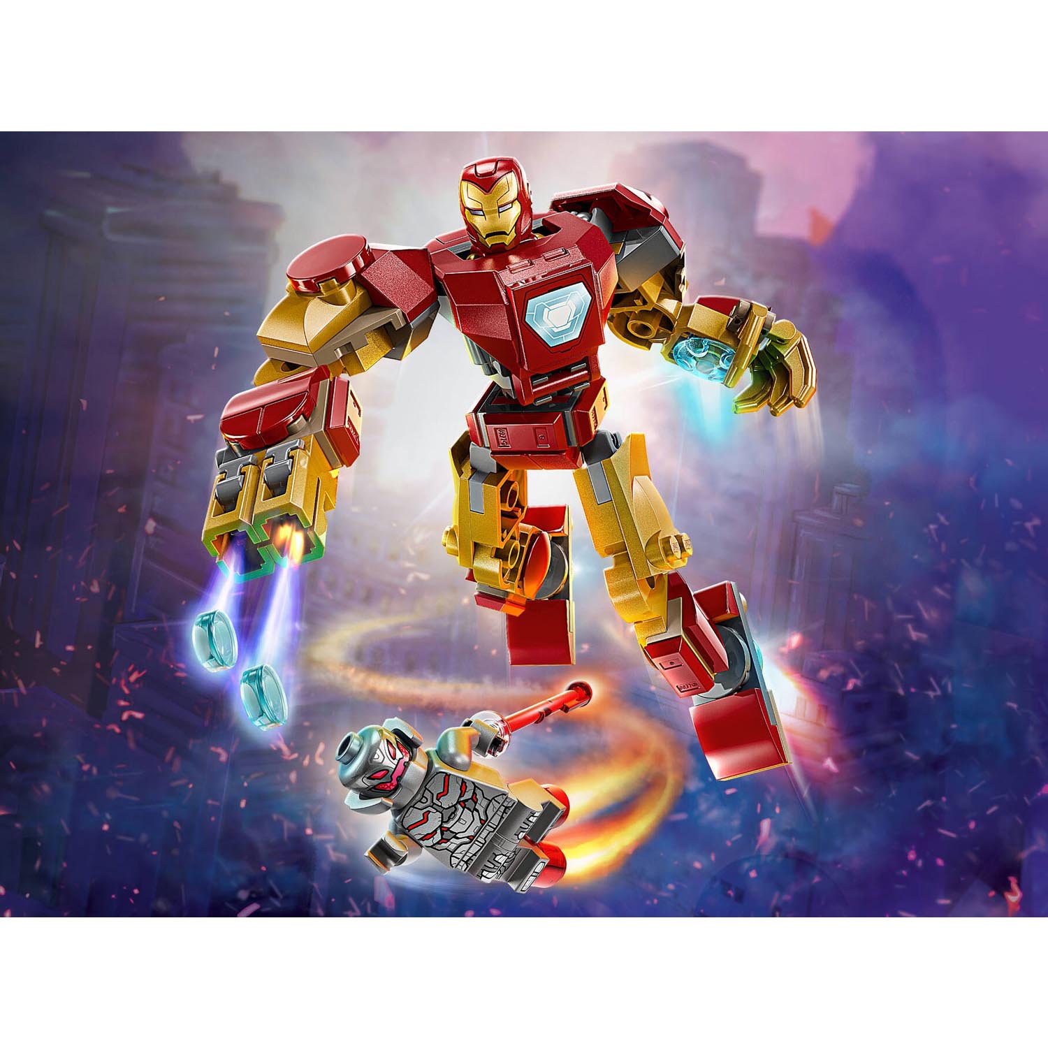 Конструктор LEGO Marvel Super Heroes Робот Железного Человека 101 дет. - фото 8