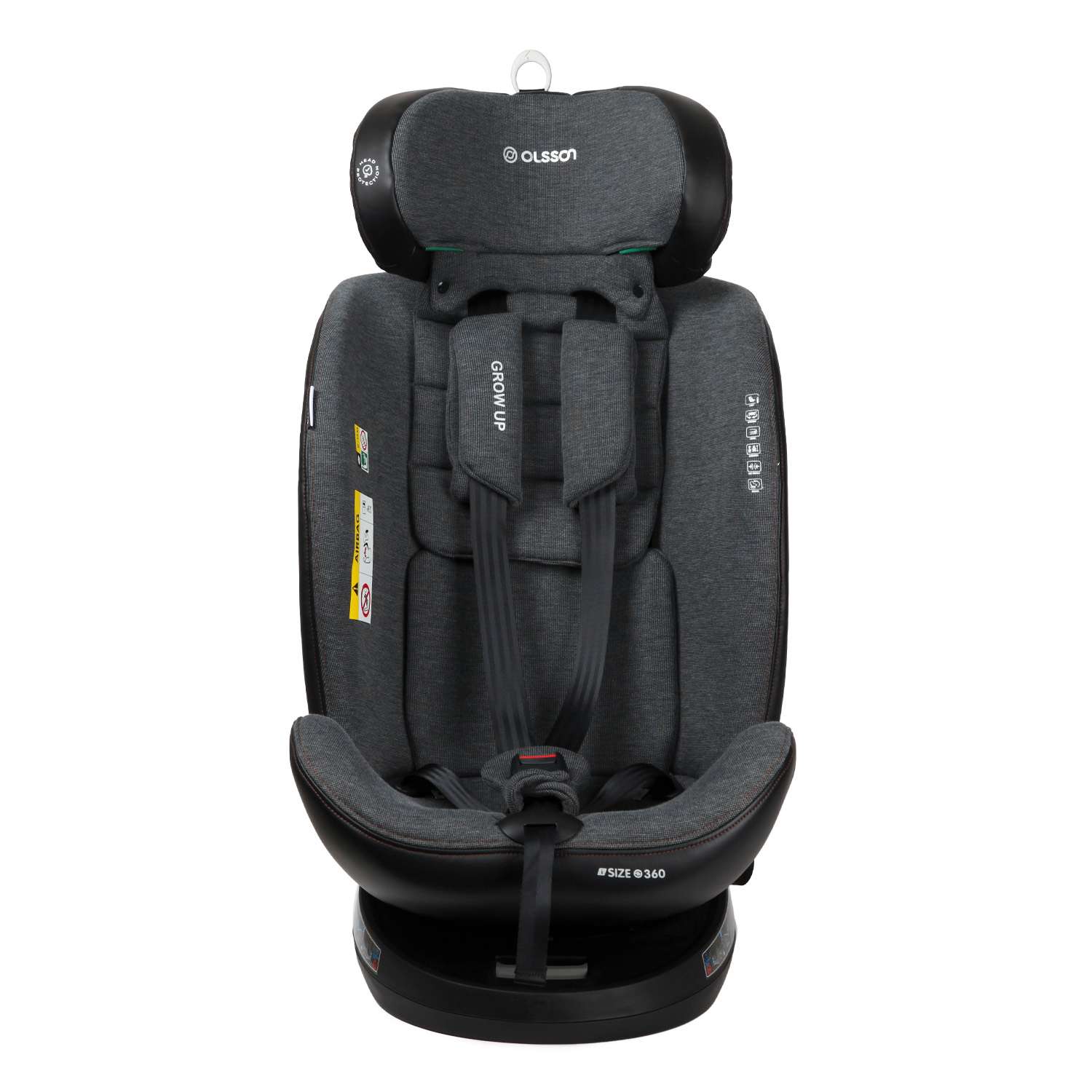 Автокресло Olsson Grow Up Grey Isofix 0+/1/2/3 (0-36 кг) - фото 13