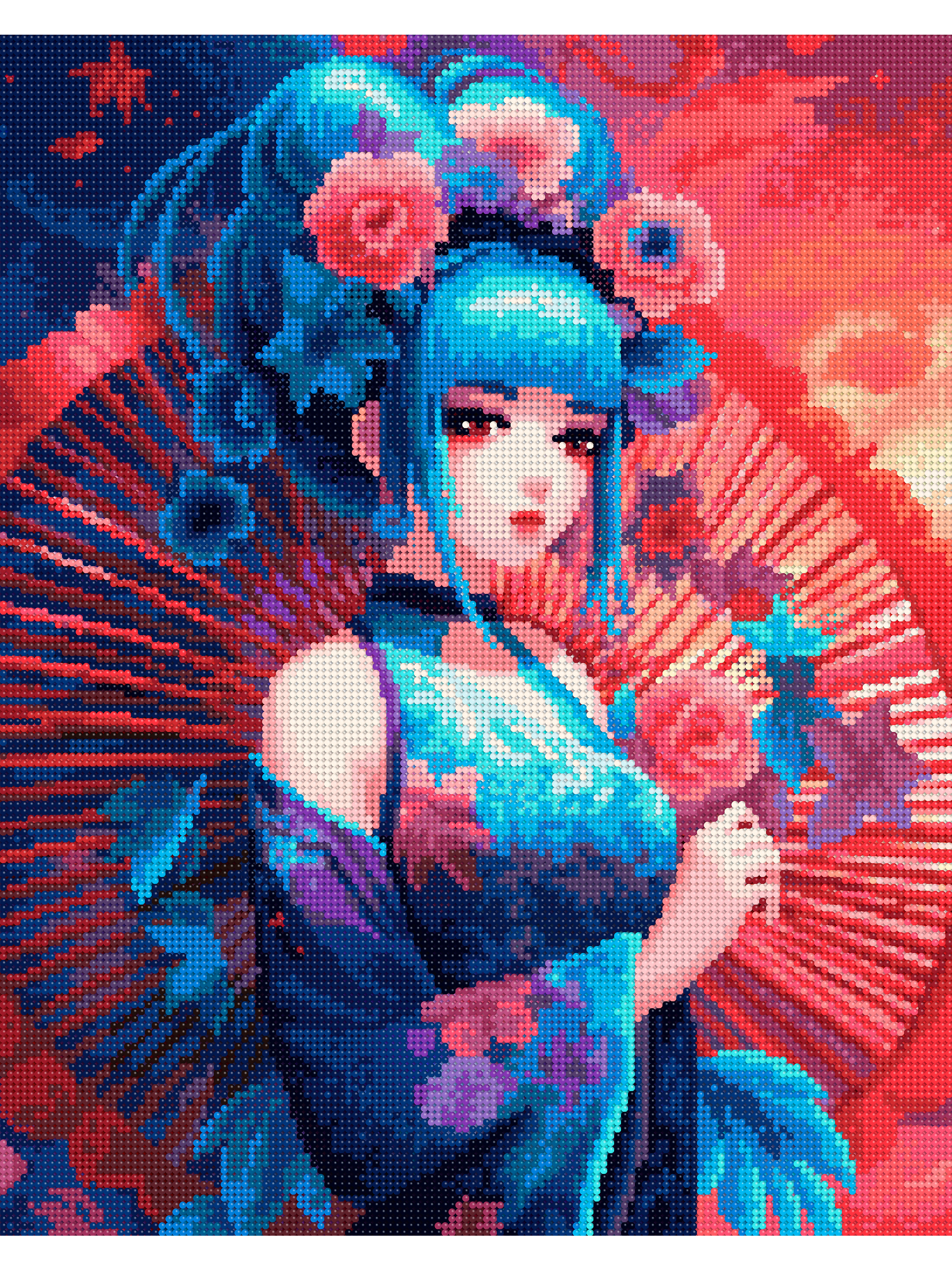 Алмазная мозаика Art sensation Японская красавица в ассортименте - фото 2