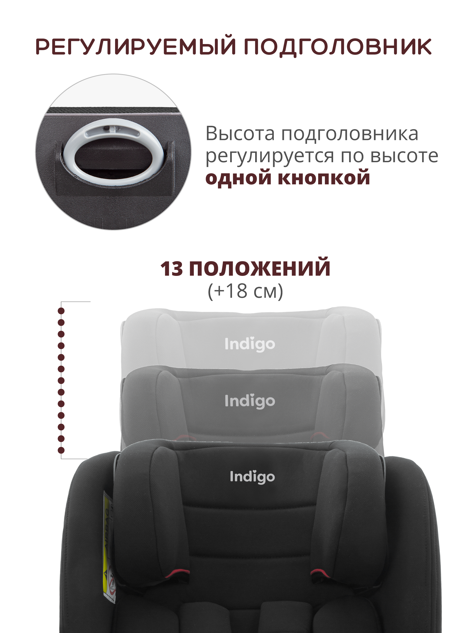 Автокресло Indigo Reflex 0+/1/2/3 (0-36 кг) черный - фото 10
