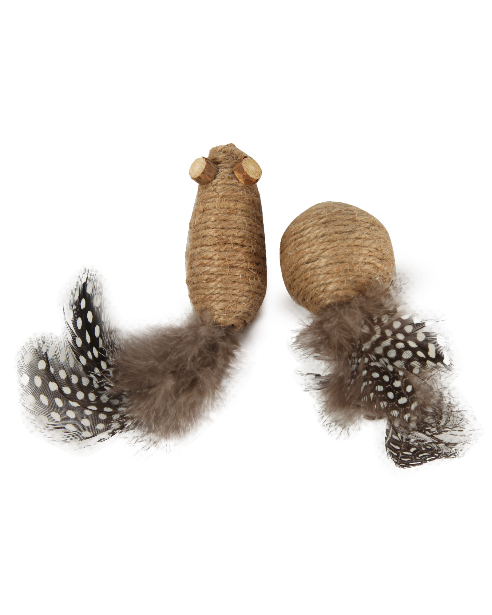 Изображение товара Игрушка для кошек Barbaks Мышка с мячом набор 2 шт для игр и развлечений