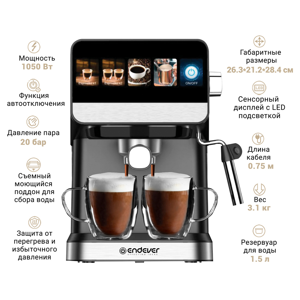 Кофеварка ENDEVER COSTA-1092 - фото 7