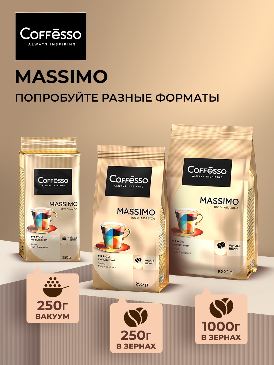 Кофе в зернах Coffesso MASSIMO - фото 8