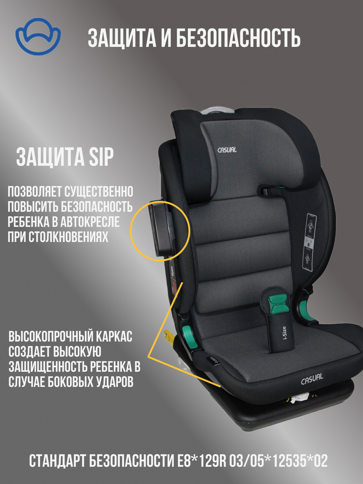 Автокресло Casual Classfix Pro Isofix 2/3 (15-36 кг) - фото 4