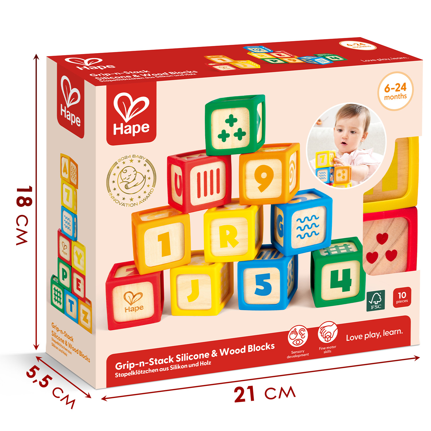 Игрушка Hape кубики - фото 7