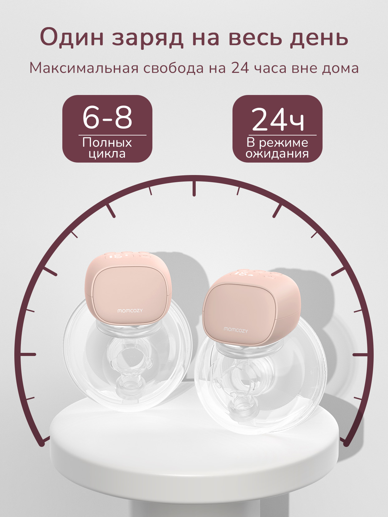 Молокоотсос электрический Momcozy S9Pro беспроводной портативный - фото 2