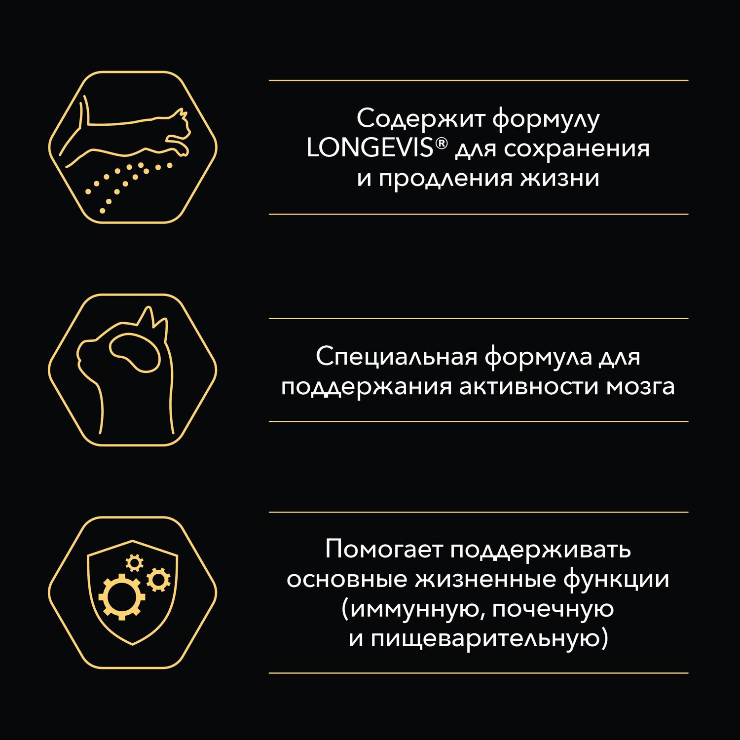 Корм сухой для кошек PRO PLAN 1.5кг с лососем пожилых - фото 4