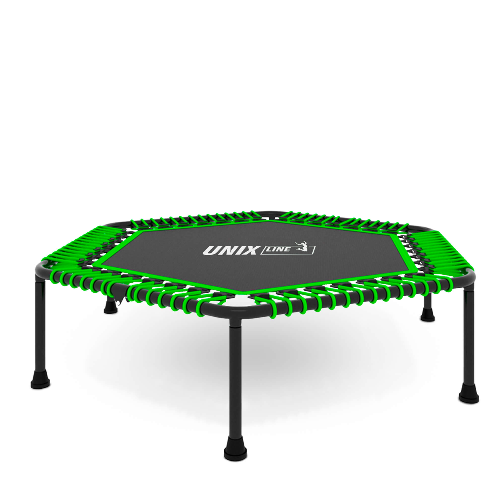 Батут Fitness Lite Green UNIX line спортивный складной диаметр 125 см до 130 кг фитнес джампинг - фото 15