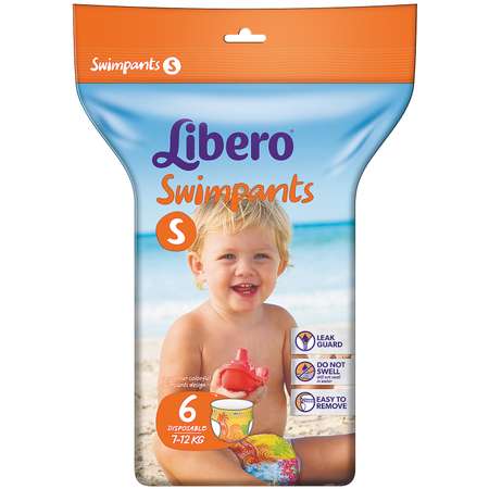 Трусики Libero Swimpants для плавания 6 (7-12 кг) 6 шт.