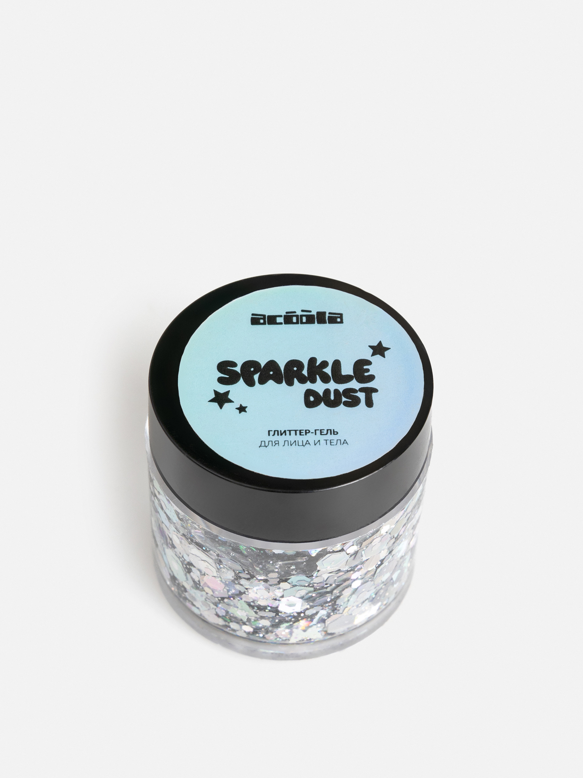 Глиттер-гель для тела Acoola серебристый - фото 1