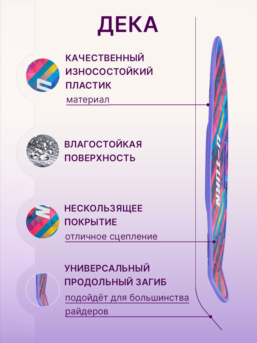 Скейтборд U-TURN 59 см - фото 4