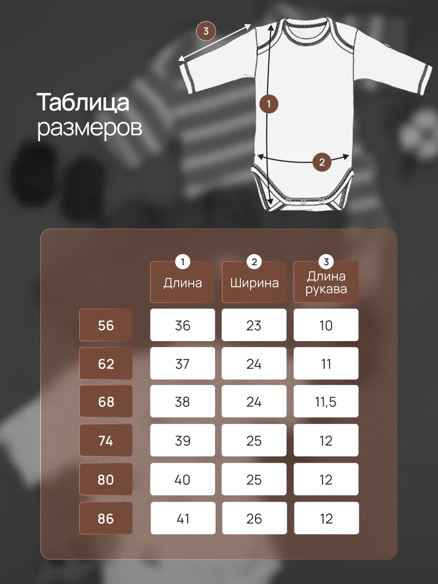 Боди 3 шт Супер Пупс нбр/3пр/бд/коррук/полоска/сон - фото 3