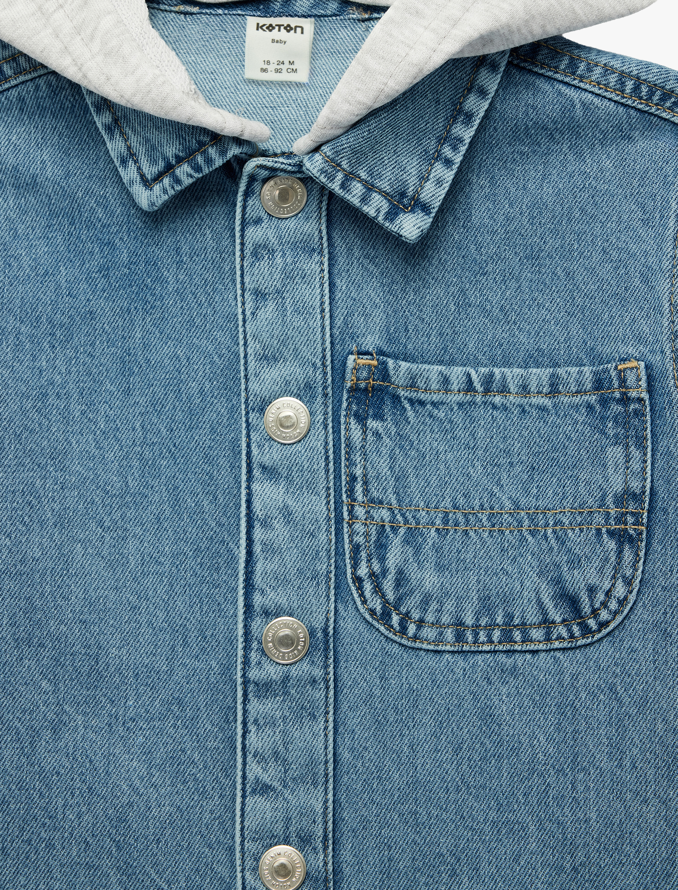 Джинсовая куртка KOTON 6SMB60003TDMID - фото 3