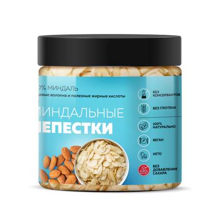 Миндальные лепестки DopDrops кондитерские крупные миндаль 230г