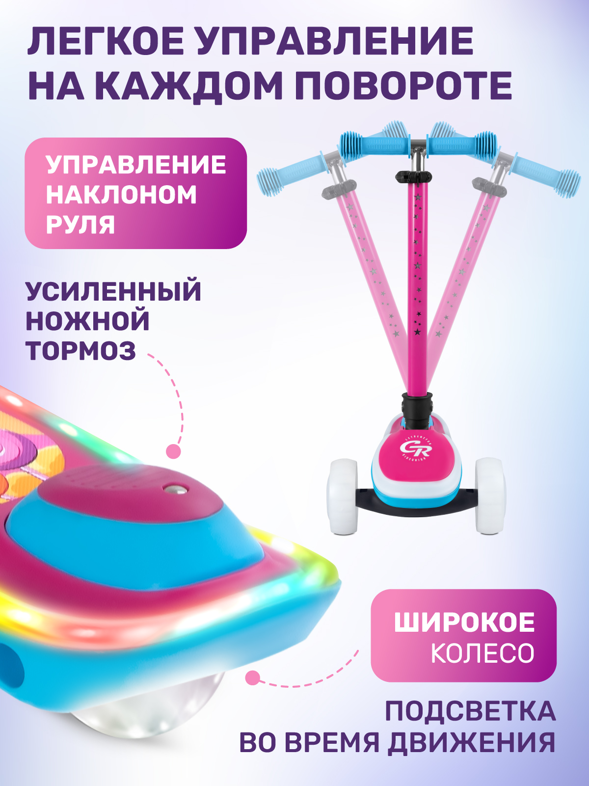 Самокат CITYRIDE трехколесный - фото 5