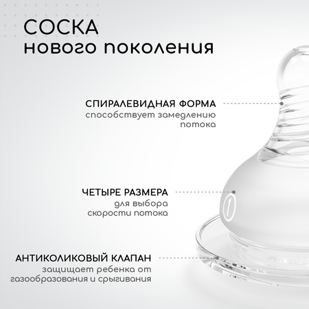 Бутылочка Miyoumi Anti-Colic 180 мл 1 шт.