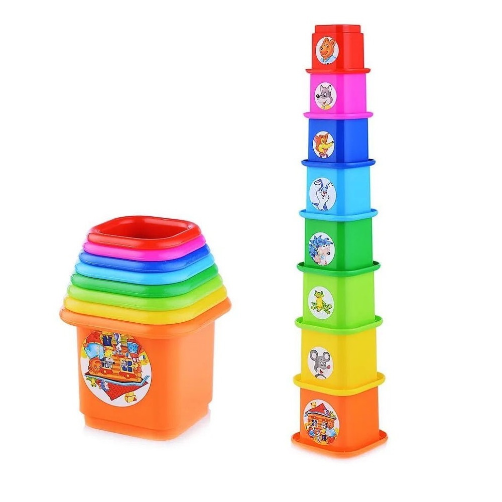 Игрушка STELLAR пирамидка 01547 "Теремок" - фото 1