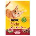 Корм для кошек Friskies с мясом курицей и полезными овощами сухой 75г