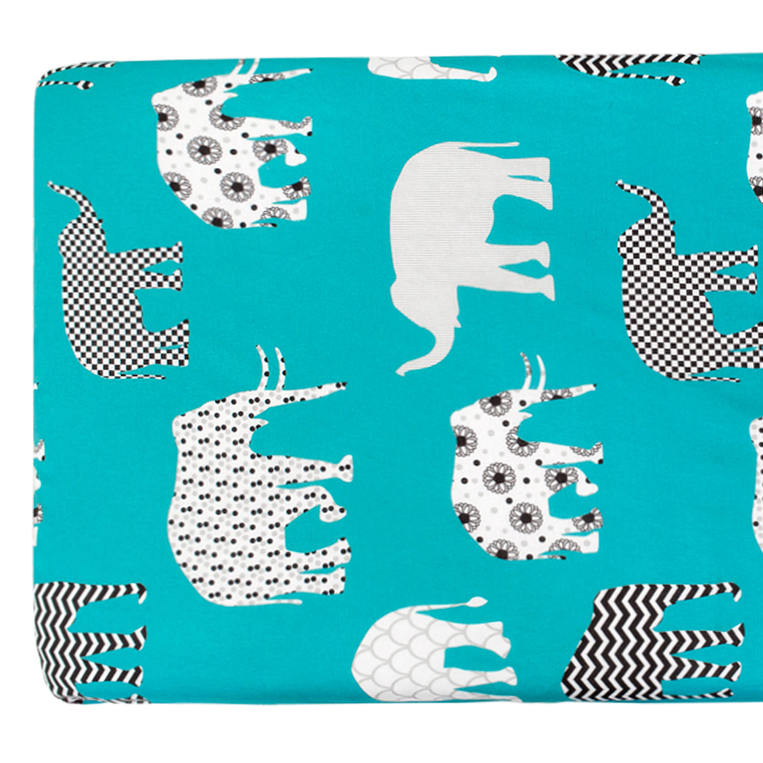 Простыня Amarobaby Слоники для круглой кровати, на резинке - фото 5