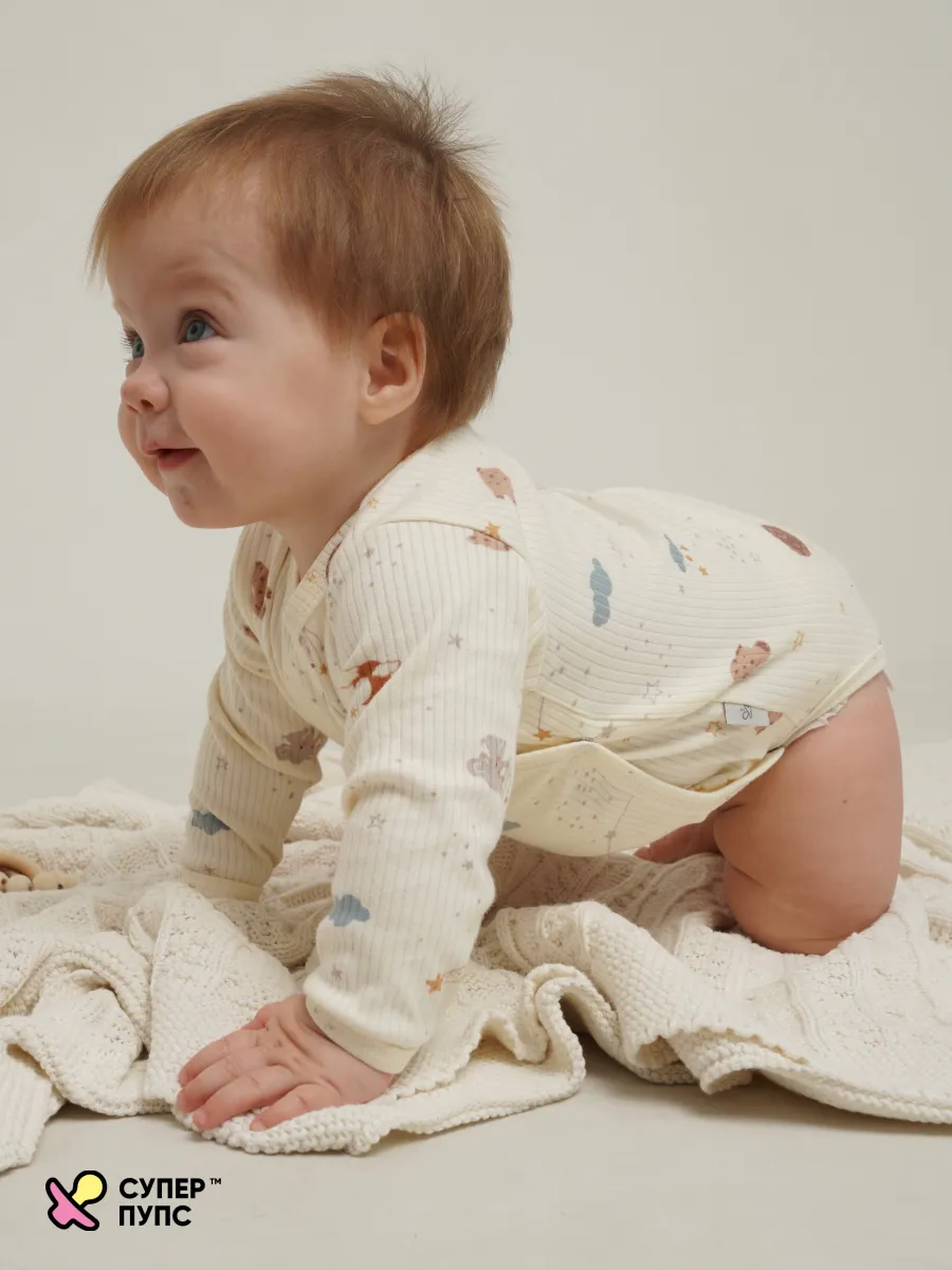 Боди 3 шт Супер Пупс нбр/3пр/бд/зап/таупкапибары - фото 9