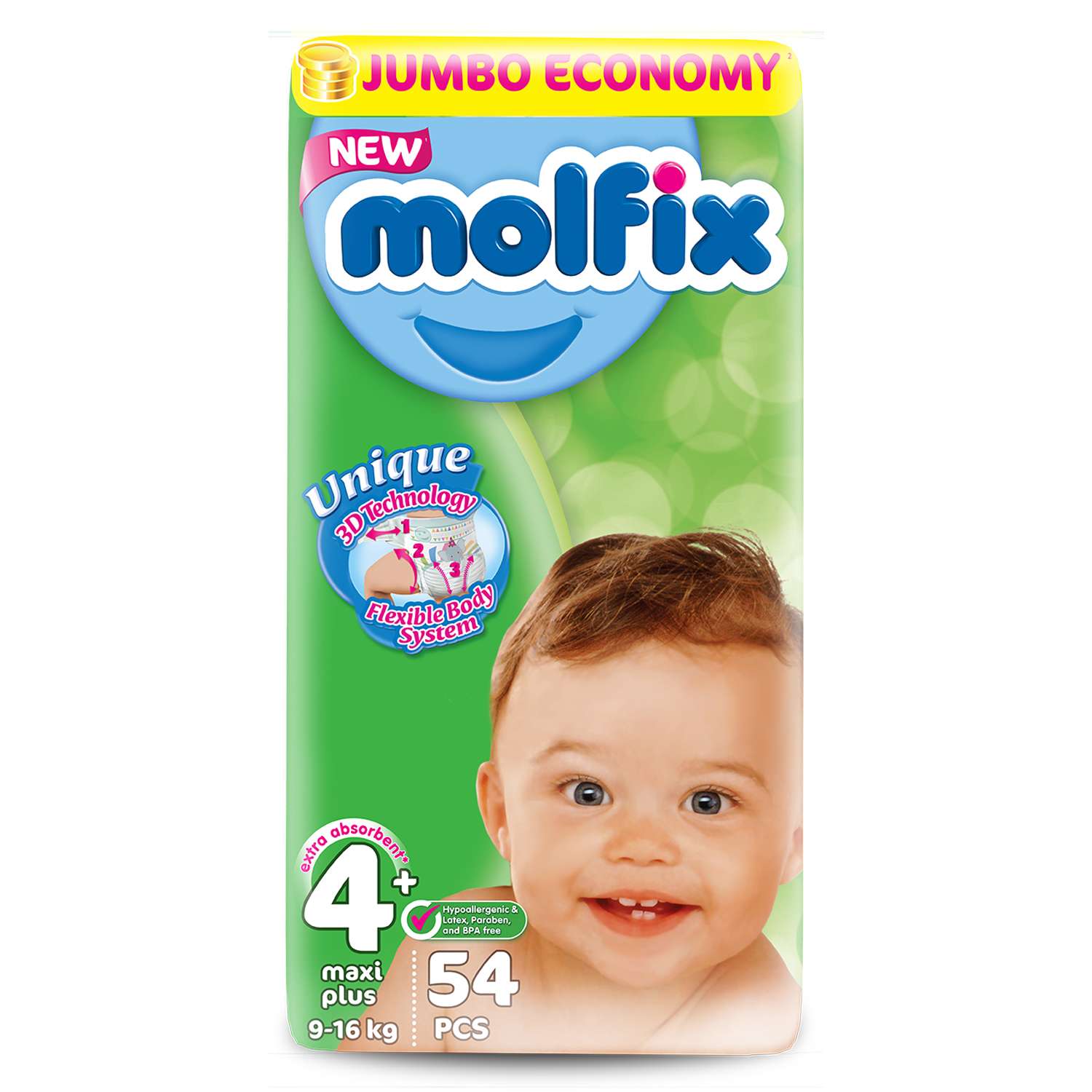 Подгузники Molfix Comfortfix 4 (9-16 кг) 54 шт. - фото 1