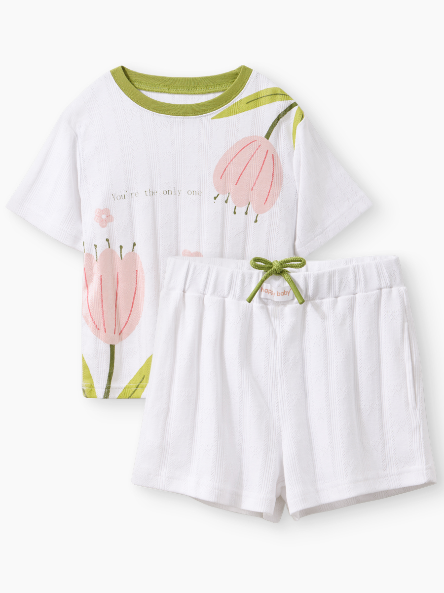 Пижама 2 шт Happy Baby 90150-1_white_pink - фото 2