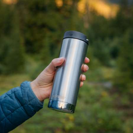 Термокружка Klean Kanteen TKWide Cafe Cap 16oz Brushed Stainless 473 мл