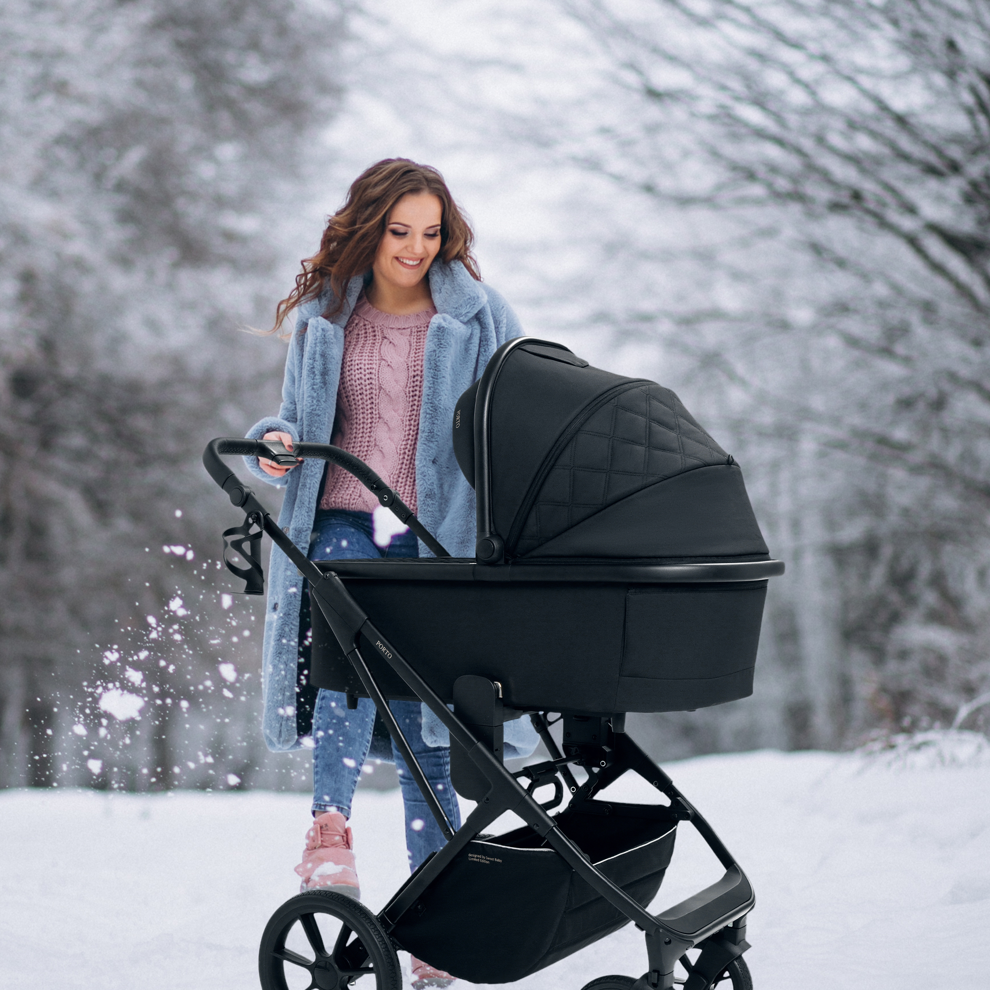 Коляска 2в1 Sweet Baby Porto Black черный - фото 15