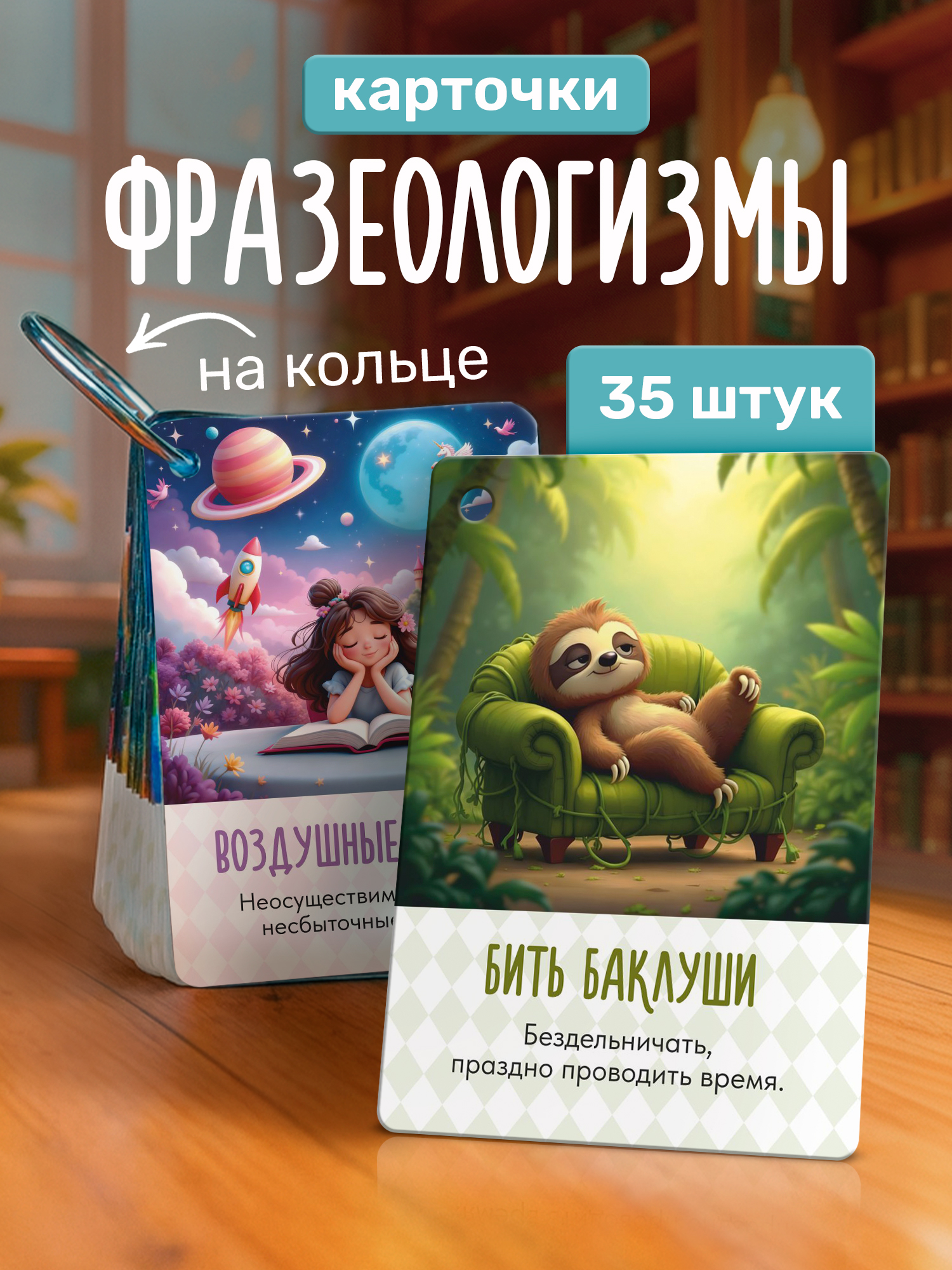 Изображение товара Карточки Выручалкин Фразеологизмы