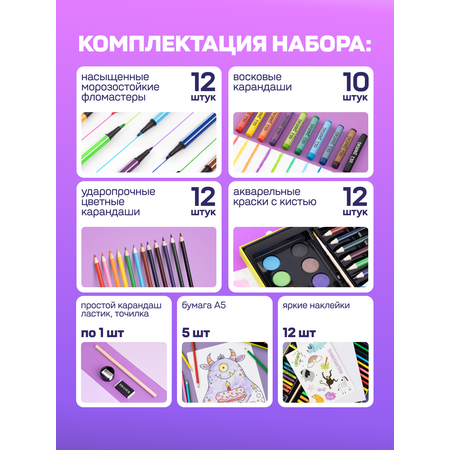 Набор для рисования Bluepink Hearts Чемодан
